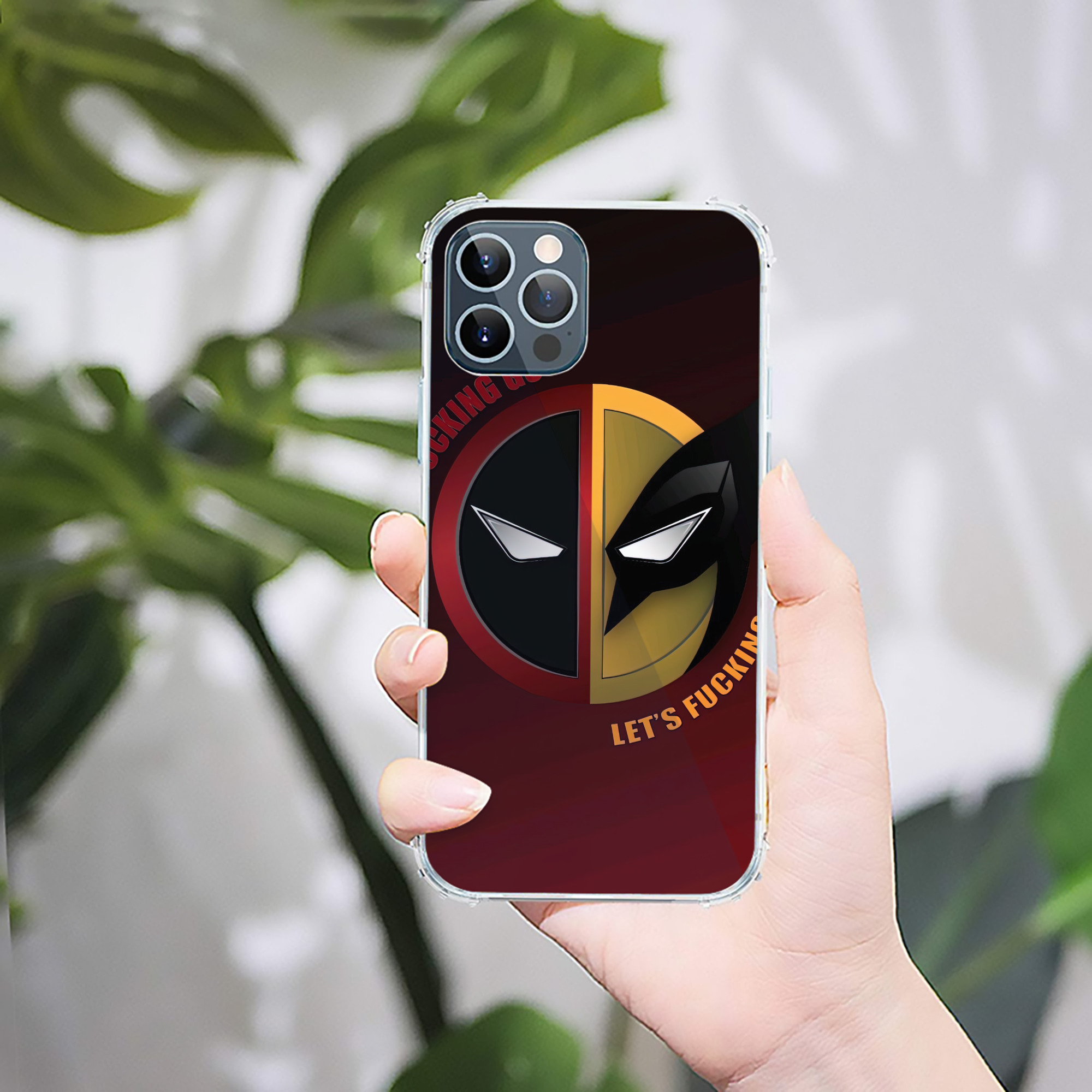（画像用） Deadpool デッドプール 【iPhone 12シリーズ対応】透明スマホケース（クリアソフトケース）
